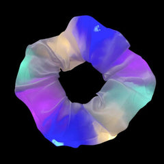 Colorful Elastic Hair Band LED Fluorescent Rubber Band Bow Hair Accessories