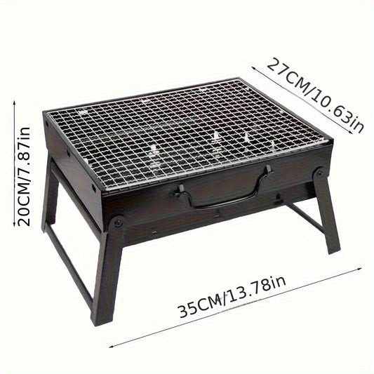 Gorworks Stainless Steel Portable Charcoal BBQ Grill - Outdoor & Indoor Use