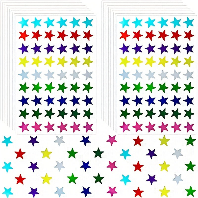 540pcs Foil Metallic Star Stickers - Reward for Home, School