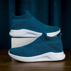 Men's Breathable Slip-On Lace Knit Sneakers with Assorted Colors