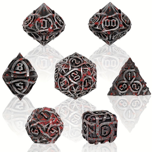 7pcs Metal Polyhedral Dice Set Christmas Gift