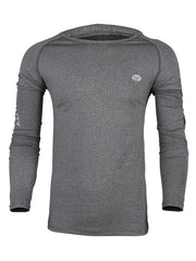 Men's Thermal Compression Sports Shirt Long Sleeve Crew Neck Baseball Base Layer