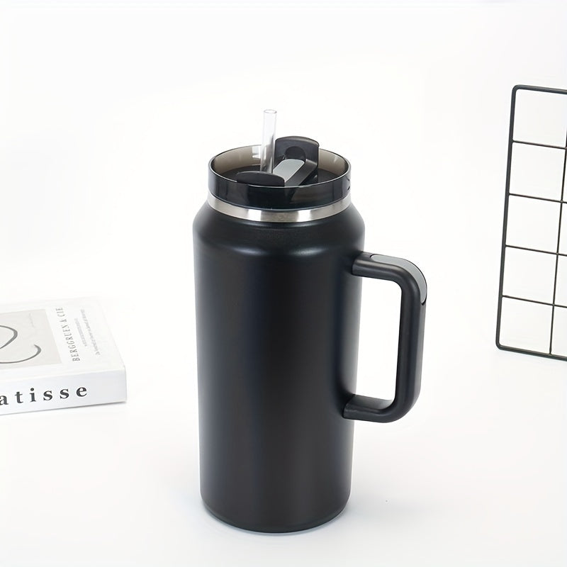 64oz Large Capacity Vacuum Insulated Water Bottle Stainless Steel with Handle