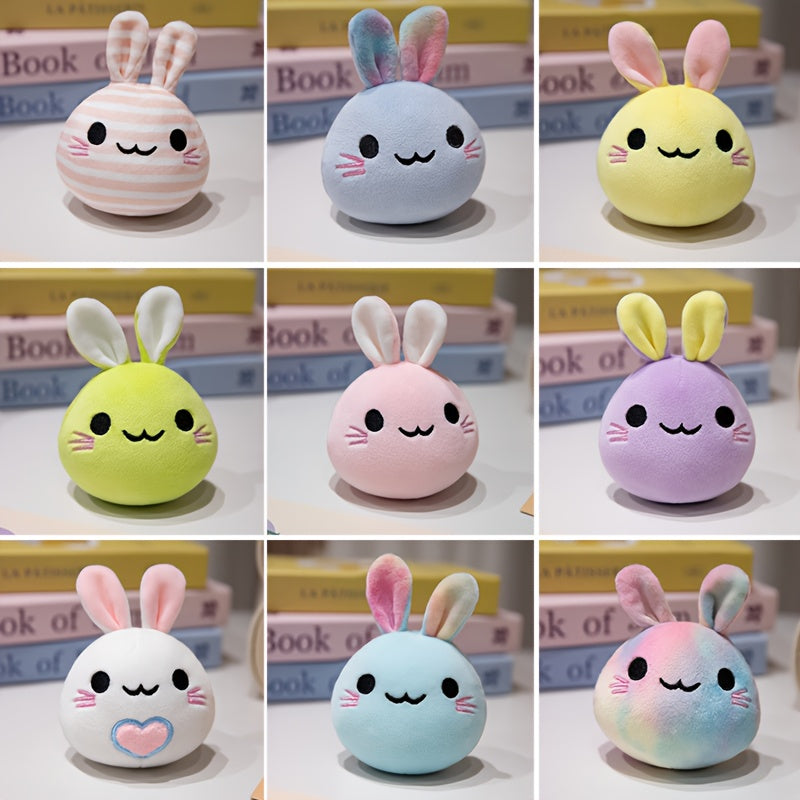 9pcs Soft Plush Rabbit Dolls Long Eared Playful Designs