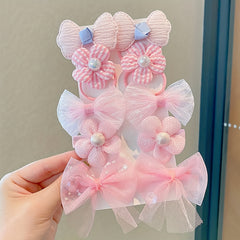 10 Pcs Kids Bow Hair Clips Flowers Hairpin Set for Girls 1 Year Old