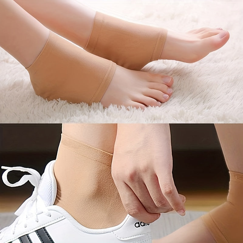 2pcs Silicone Heel Socks Anti Crack Moisturizing Insoles Unisex Foot Care