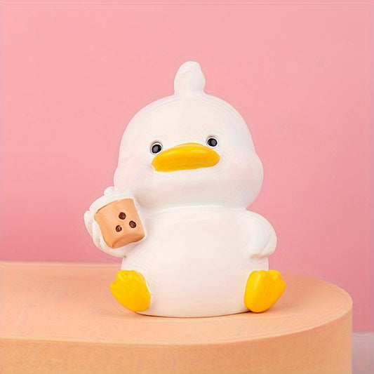 Duck Resin Ornaments Small Yellow Duck Creative Car Christmas Home Decor