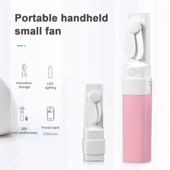 3pcs Folding Fan USB Rechargeable Portable Desktop Fan