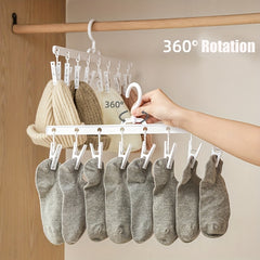 360 Degree Rotating Socks Storage Hanging Clips