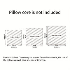 Brushed Tassel Throw Pillow Covers Decor
