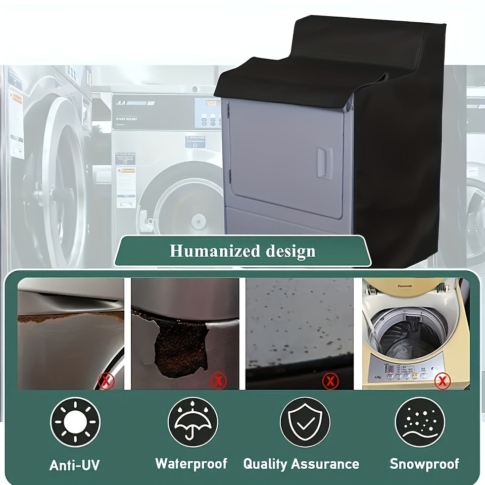 Waterproof 420D Washer Dryer Cover - Fits Most Top & Front Load Machines