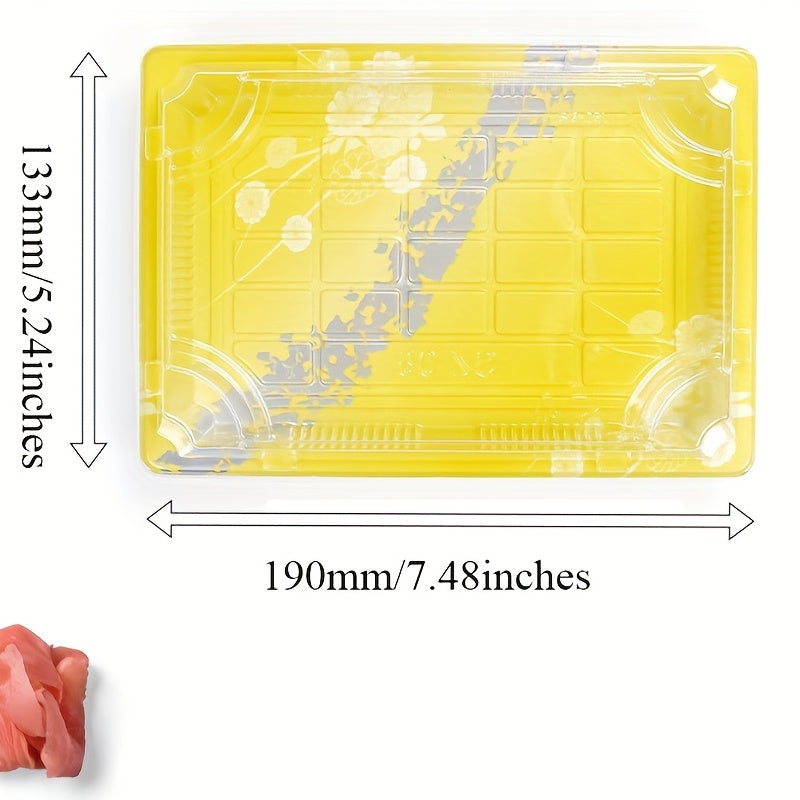 20pcs Disposable Sushi Boxes for Takeout Cakes Kitchen Restaurant Storage