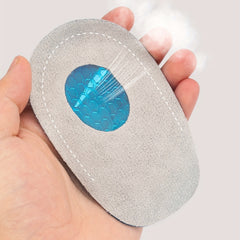 Heel Protection Pad Soft Shock Absorbing Gray Velvet Silicone Pad