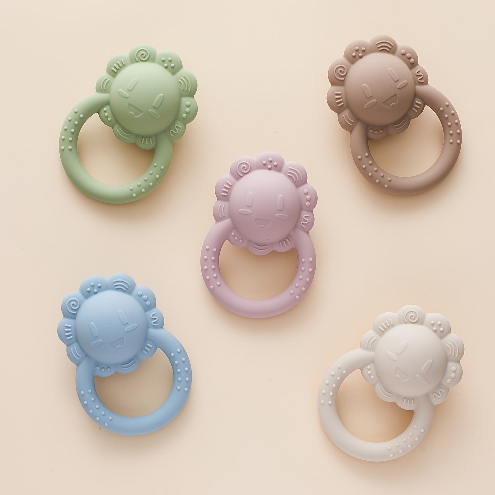 Baby Lion Silicone Teeth Grinding Toy Non Toxic Soft Durable Easy to Clean