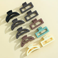 10pcs Solid Hair Claw Ponytail Holder Hair Accessories