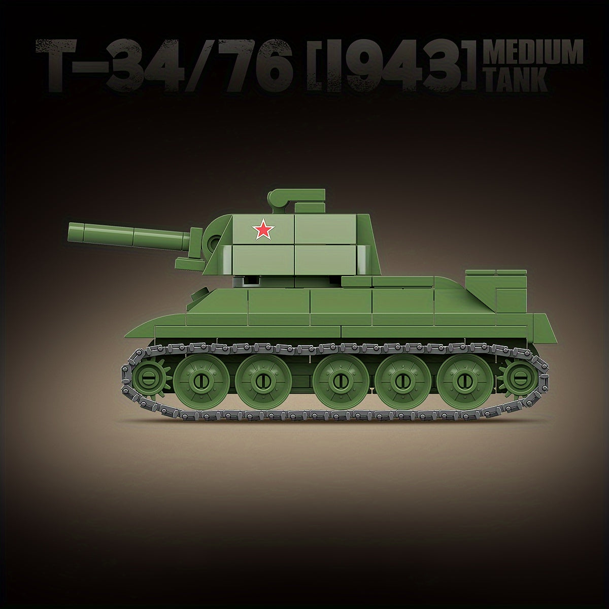 415pcs T 34 Medium Tank Model Building Blocks Set Classic Replica