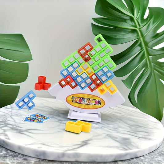 Colorful Jenga Game for Adults - Fun and Challenging Tower Building Game