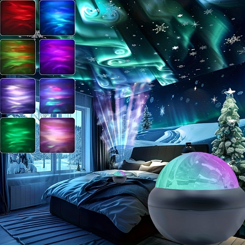 Small Magic Ball with Northern Lights, USB Plug In, Remote Control