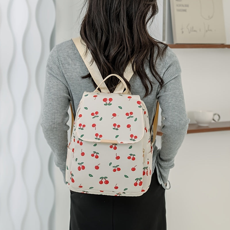 Nylon Flap Zipper Backpack for Work & School