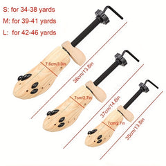 Unisex Shoe Clogs Shaping Frame Pine Adjustable Flats High Heel Boots Stretcher
