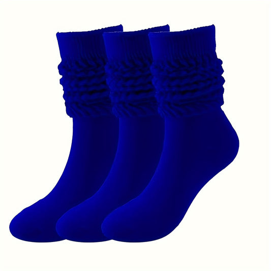 Men's Candy Crew Socks Breathable Comfy Casual Unisex Socks - 3 Pairs