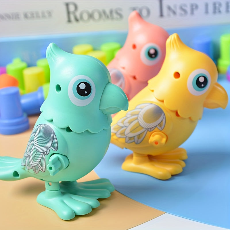 Jumping Parrot Educational Toy Chain Clockwork Small Animal