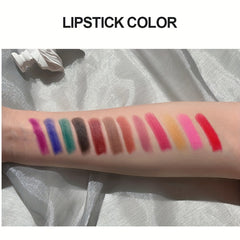 12 Colors Matte Lipstick Set - Long Lasting & Waterproof, Perfect Gift for Girls