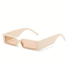 Rectangular Small Frame Sunglasses With Case