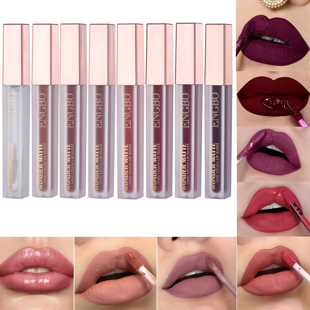 7 Matte Lip Glosses + 1 Lip Gloss Gift Set