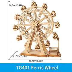 3D Wooden Puzzle Ferris Wheel Kit Educational Birthday Gift