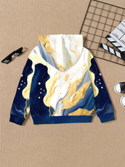 Kids Hoodie Unisex Pullover Hooded Long Sleeve Top Outdoor Clothes