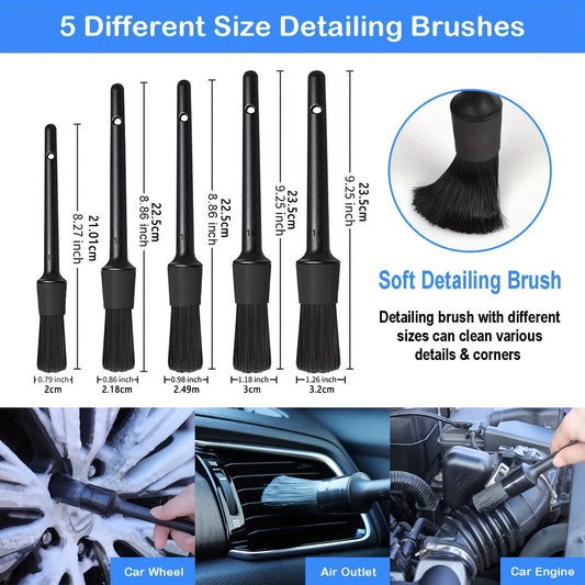 26pcs Car Detailing Brush Set Auto Detailing Drill Brush Set Car Detailing Brush