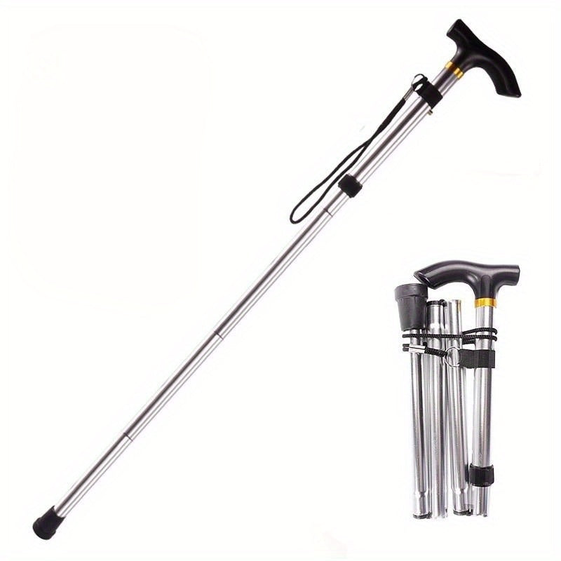 Foldable Trekking Pole - Adjustable Height - Non Slip Grip