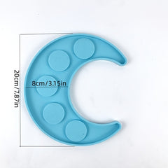 Moon Tray Wine Holder Silicone Mold for DIY Crafts