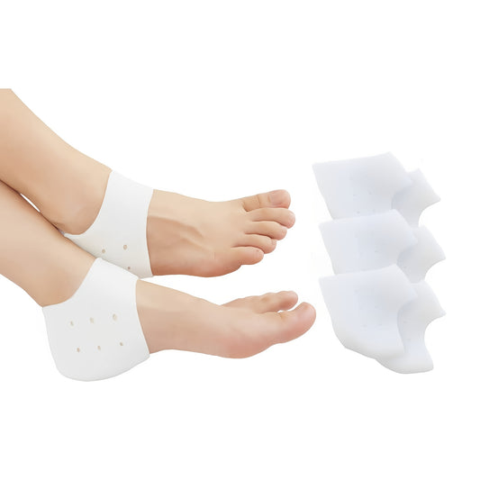 Gel Heel Cups Plantar Fasciitis Inserts Heel Pads Cushion 6Pcs