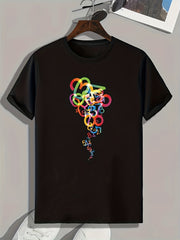 Number Print Men's Graphic T shirt Casual Comfy Tees For Summer