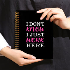 Motivational Notebook - 'I Don't Know' - Gift for Friends