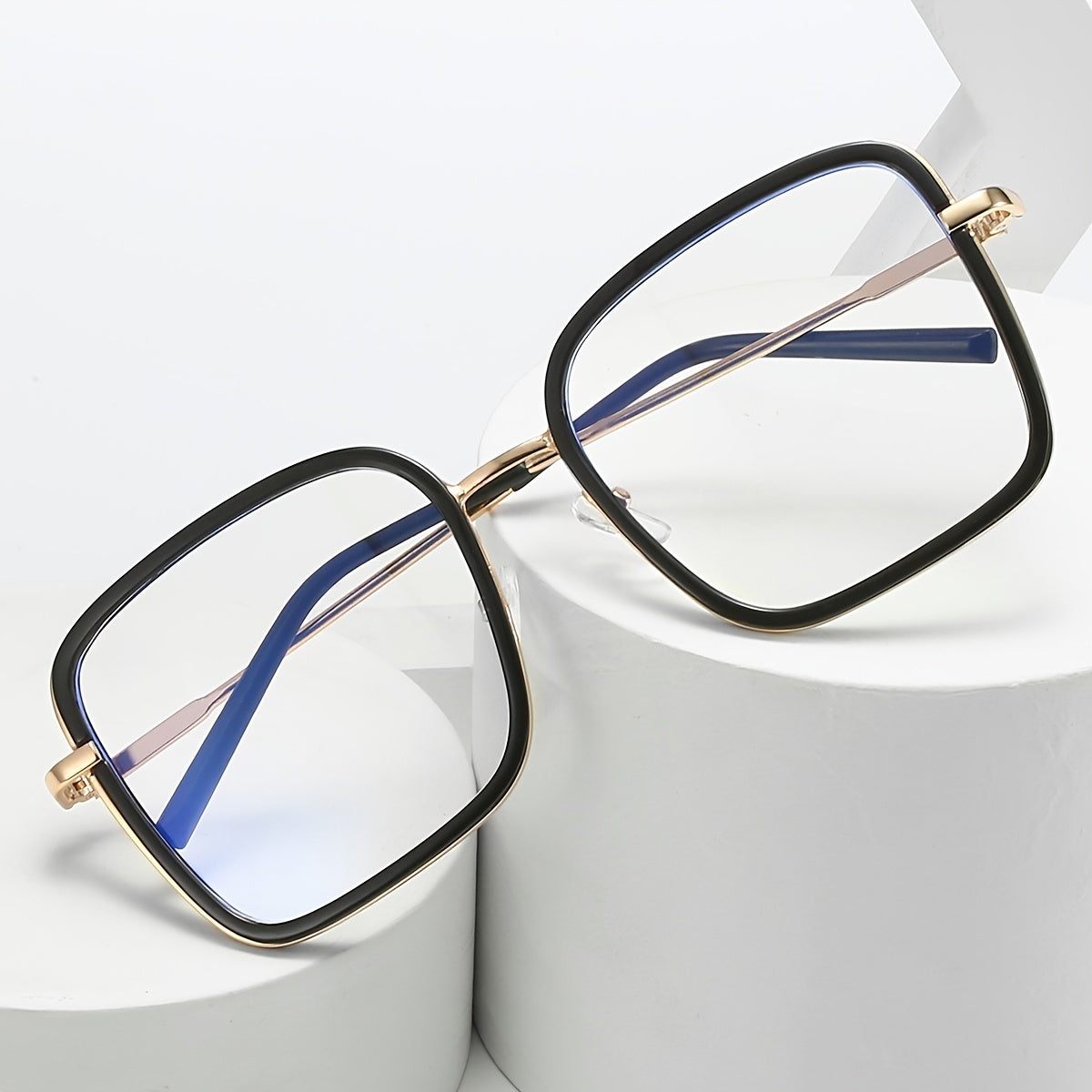 Unisex Light Blocking Glasses Clear Lens Student Eyeglasses Frame