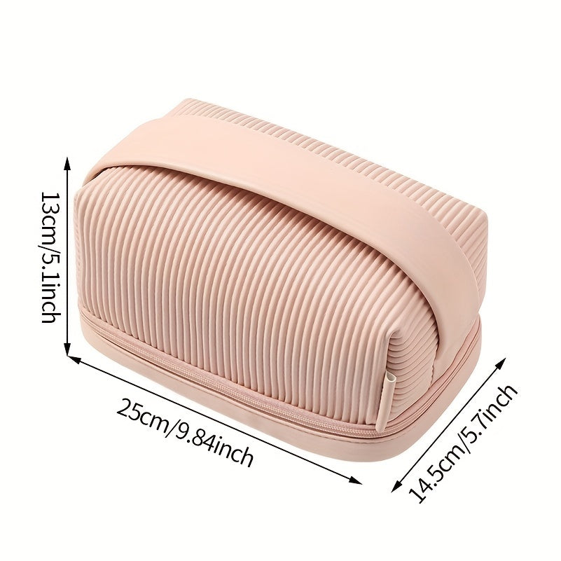 Large Capacity Makeup Pouch Waterproof Travel Toiletry Bag