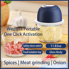 Portable Mini Meat Grinder USB Chargeable Garlic Chopper