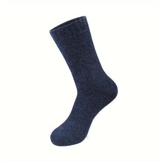 Men's Winter Wool Warm Socks Thick Thermal Hiking Crew Socks