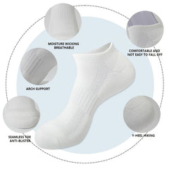 5 Pairs Breathable Athletic Socks for Running Training Hiking
