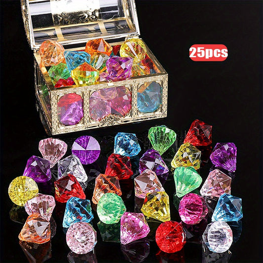 30pc Colorful Diamond Treasure Chest Pool Toys for Summer Swimming