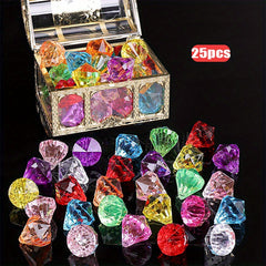 30pc Colorful Diamond Treasure Chest Pool Toys for Summer Swimming