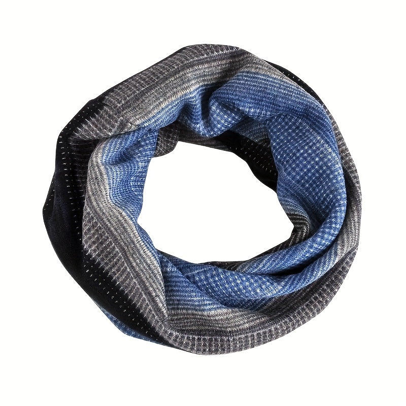 Striped Block Beanies Elastic Head Wrap Unisex Slouchy Beanie