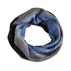 Striped Block Beanies Elastic Head Wrap Unisex Slouchy Beanie