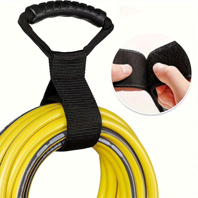 Heavy Duty Hook and Loop Storage Strap with Handle for Hoses Cables