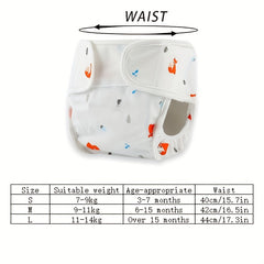 Waterproof Diaper Pants for 7-14kg Baby Skin, Breathable Washable Diaper Pocket