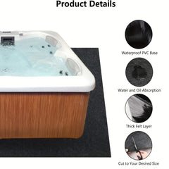 203 X 203 Hot Tub Mat Outdoor Indoor Above Ground Pool Protector