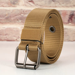 Men's Canvas Belt Pin Buckle Belt Canvas Waistband Outdoor Casual Jeans Belt